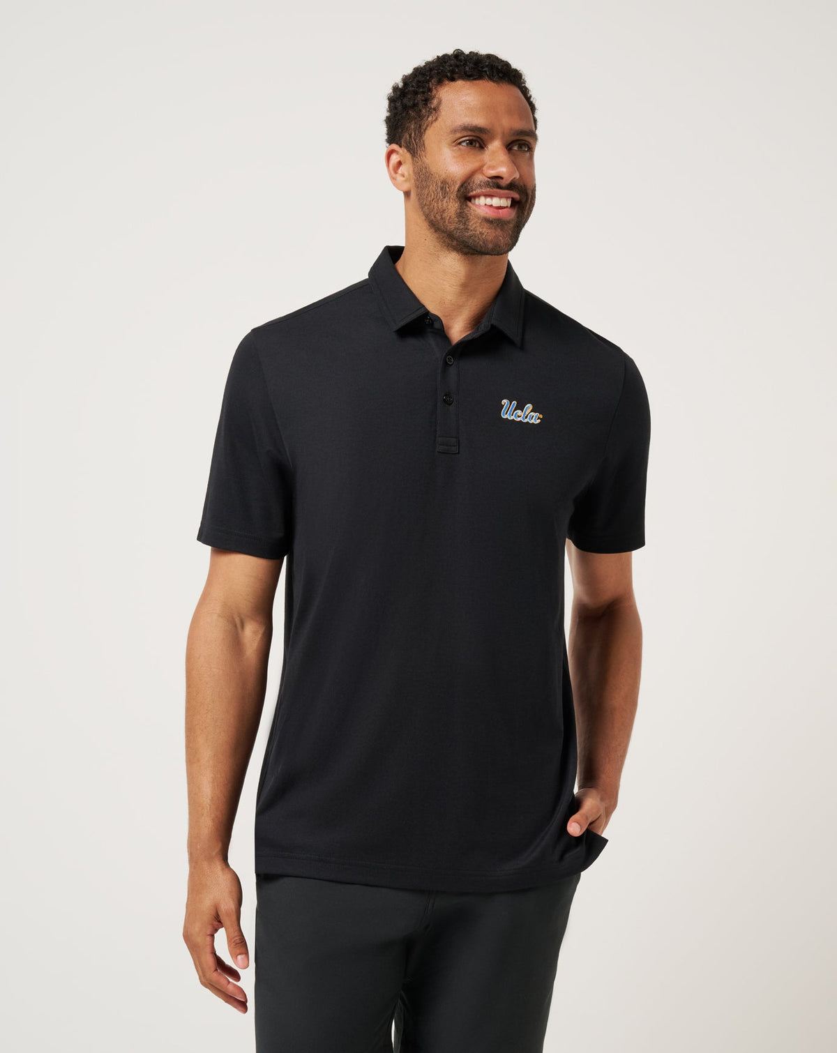 UCLA School Pride Polo Black | Travis Mathew New