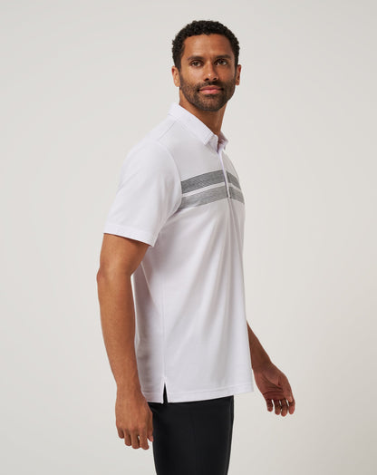 Iowa Top Recruit Polo White/Black | Travis Mathew Everyday