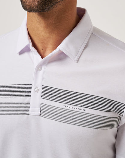 Iowa Top Recruit Polo White/Black | Travis Mathew Everyday