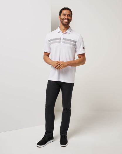 Iowa Top Recruit Polo White/Black | Travis Mathew Everyday