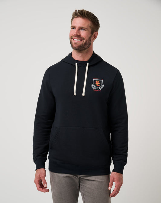 USC Stadium Hoodie Black | Travis Mathew Essential
