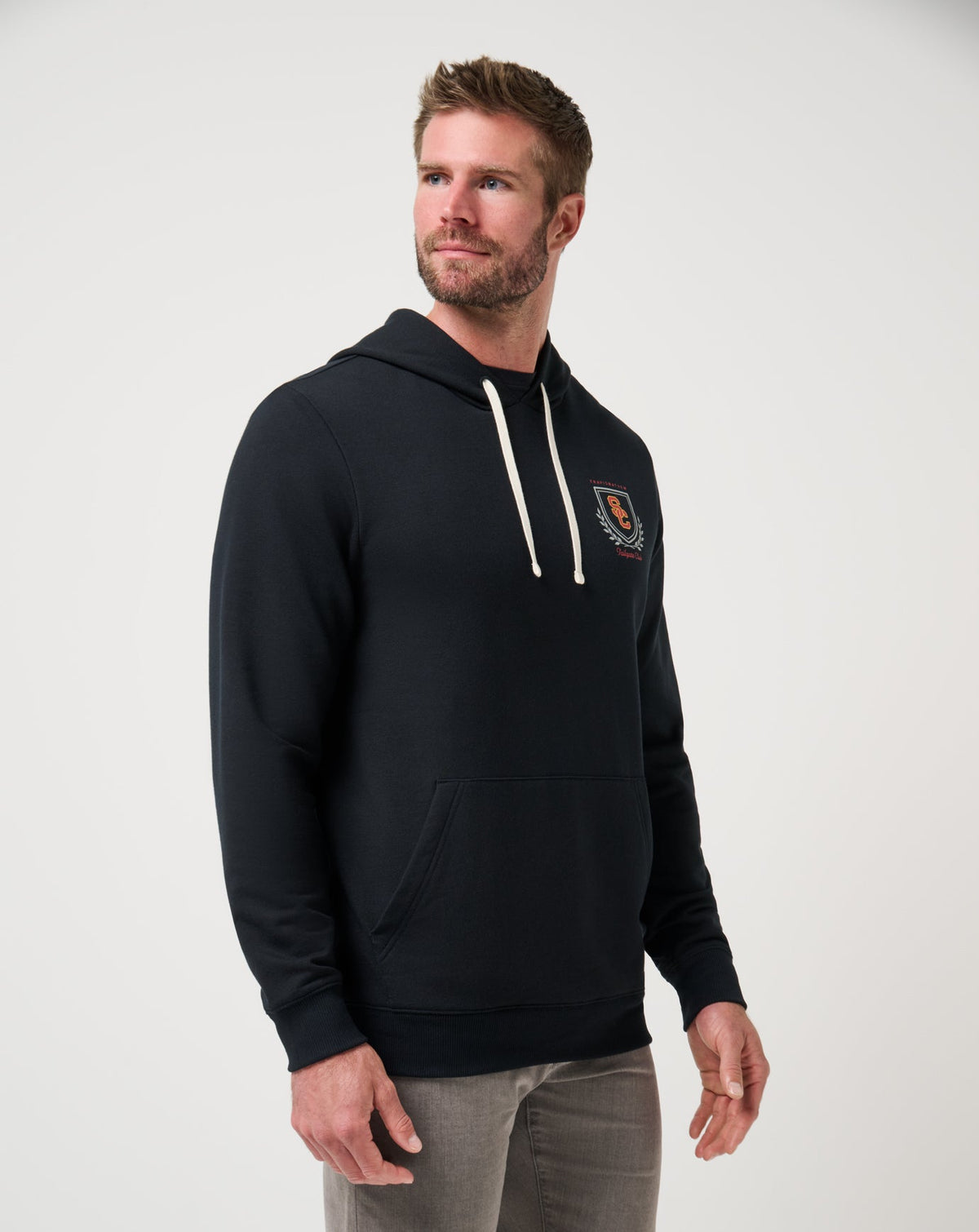 USC Stadium Hoodie Black | Travis Mathew Essential
