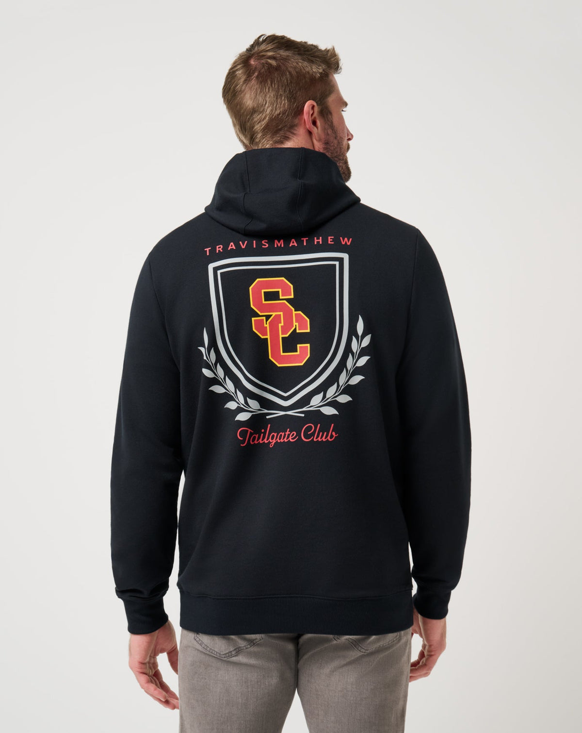 USC Stadium Hoodie Black | Travis Mathew Essential