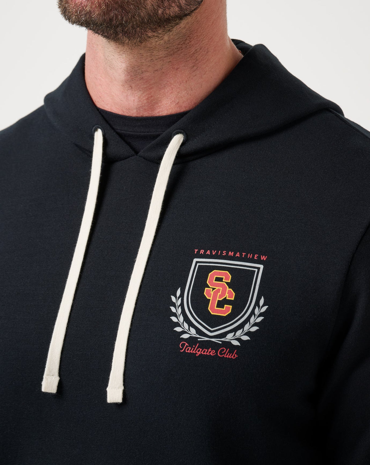 USC Stadium Hoodie Black | Travis Mathew Essential