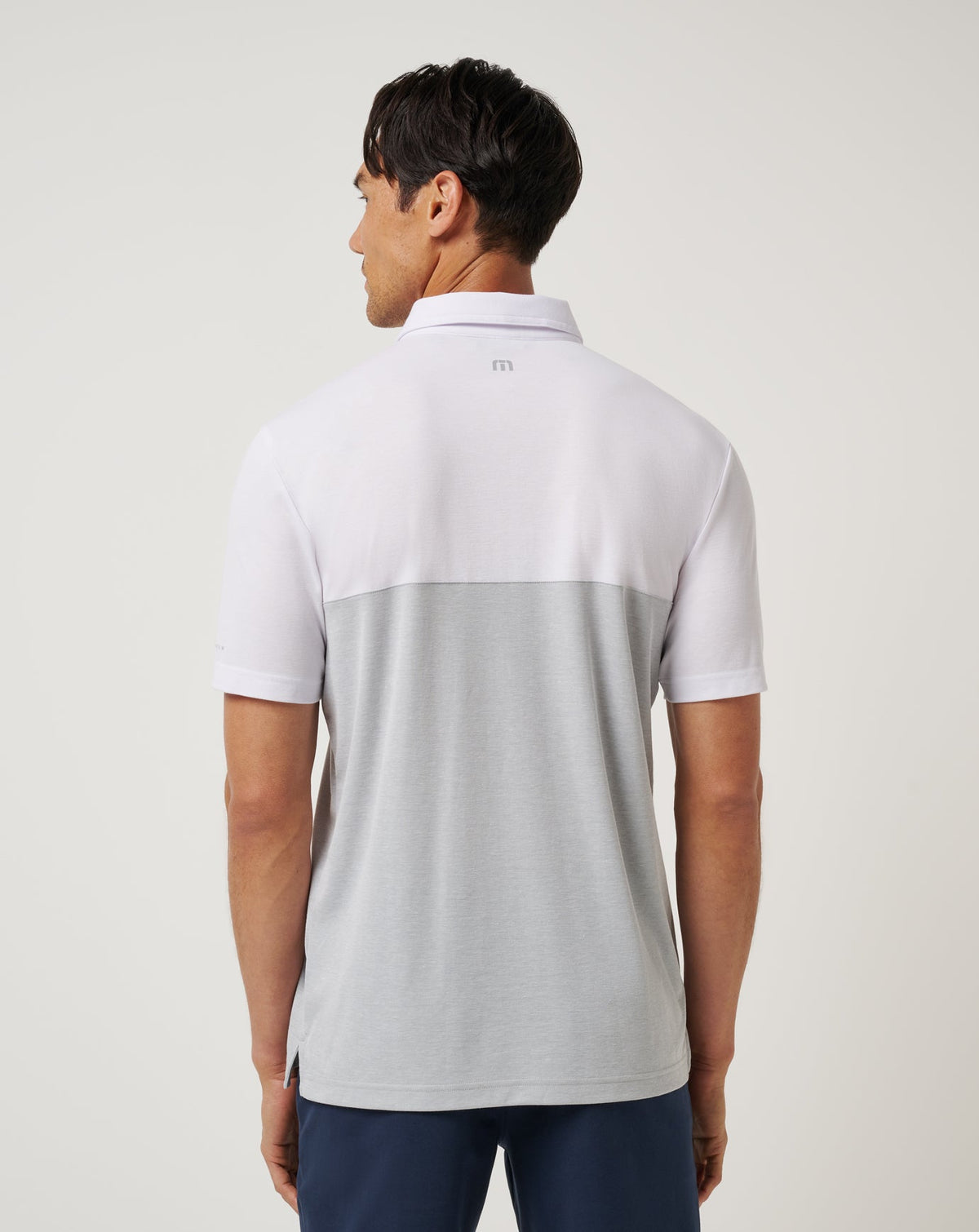 UCLA Drop Back Polo White/Heather Grey | Travis Mathew Everyday