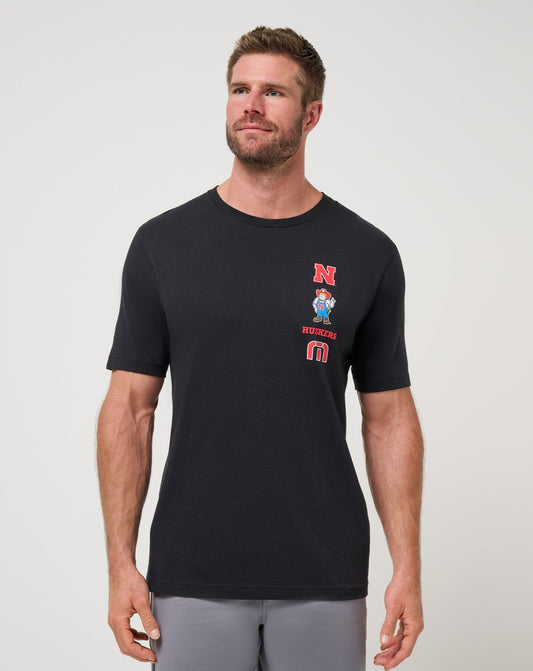 Nebraska Playoffs 2.0 Tee Black | Travis Mathew Essential