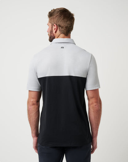 Nebraska Drop Back Polo Heather Grey/Black | Travis Mathew Trusted