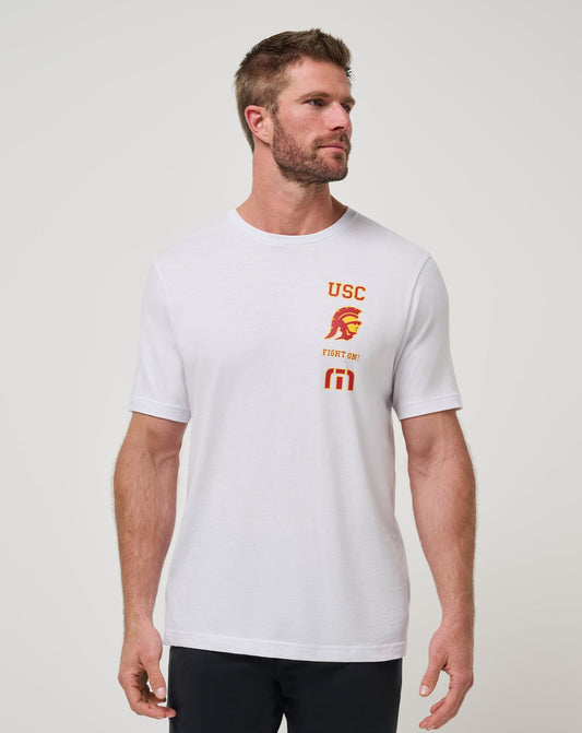USC Playoffs 2.0 Tee White | Travis Mathew Deals