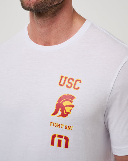 USC Playoffs 2.0 Tee White | Travis Mathew Deals