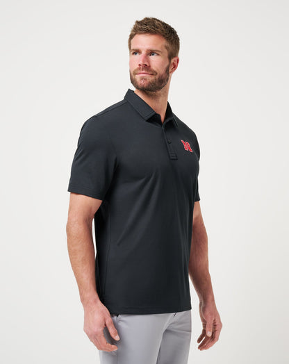 Nebraska School Pride Polo Black | Travis Mathew Smart Buy