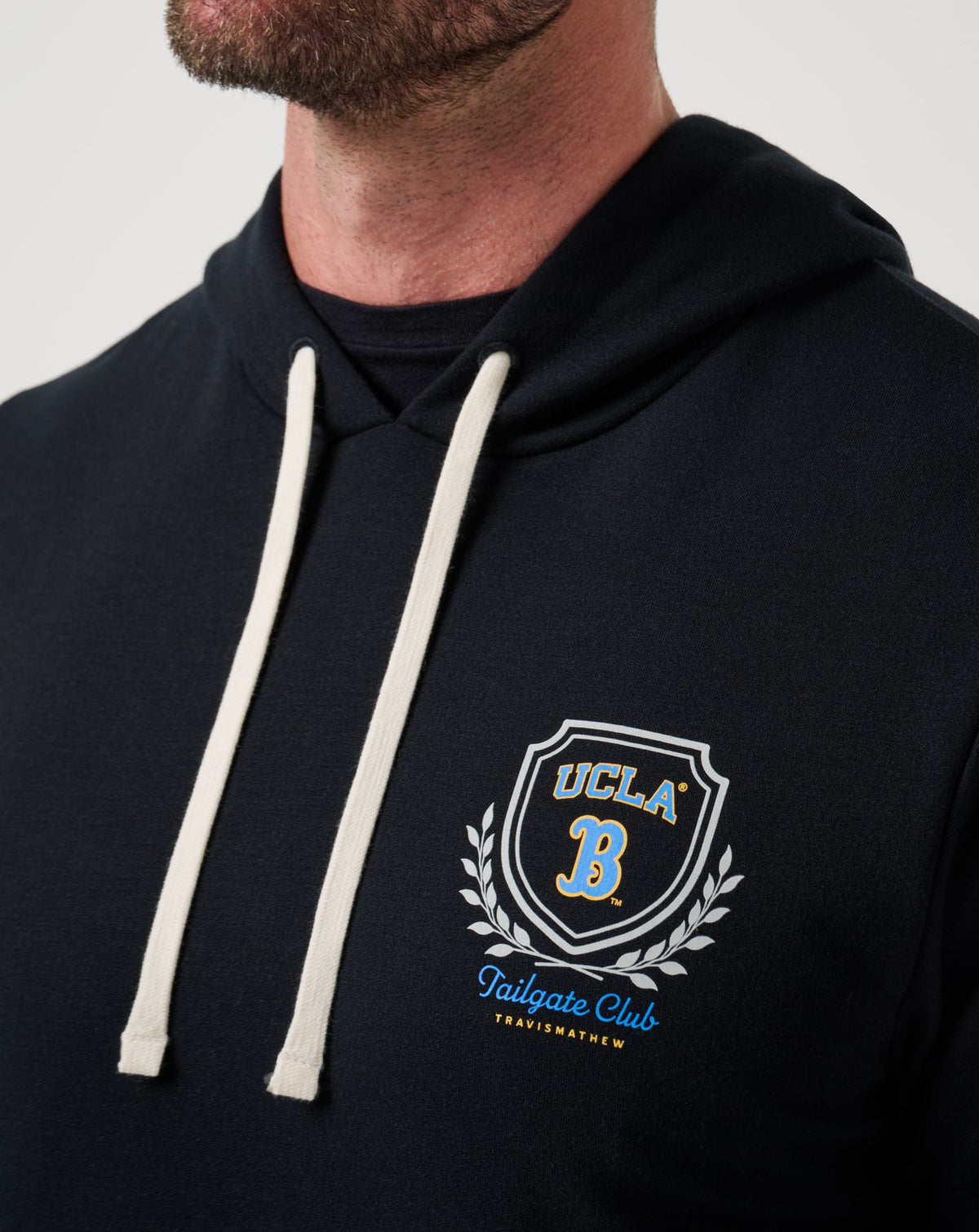 UCLA Stadium Hoodie Black | Travis Mathew Deals