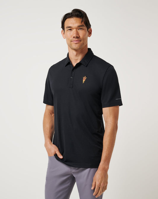 ASU School Pride Polo Black | Travis Mathew Deals