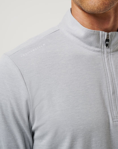ASU Time To Tailgate Quarter Zip Heather Grey | Travis Mathew Recommended