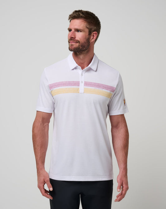 ASU Top Recruit Polo White/Maroon | Travis Mathew Recommended