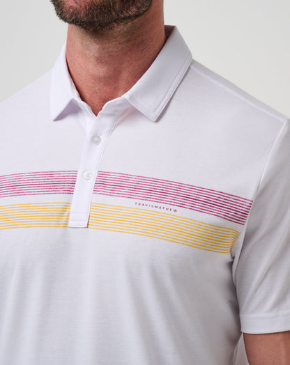 ASU Top Recruit Polo White/Maroon | Travis Mathew Recommended