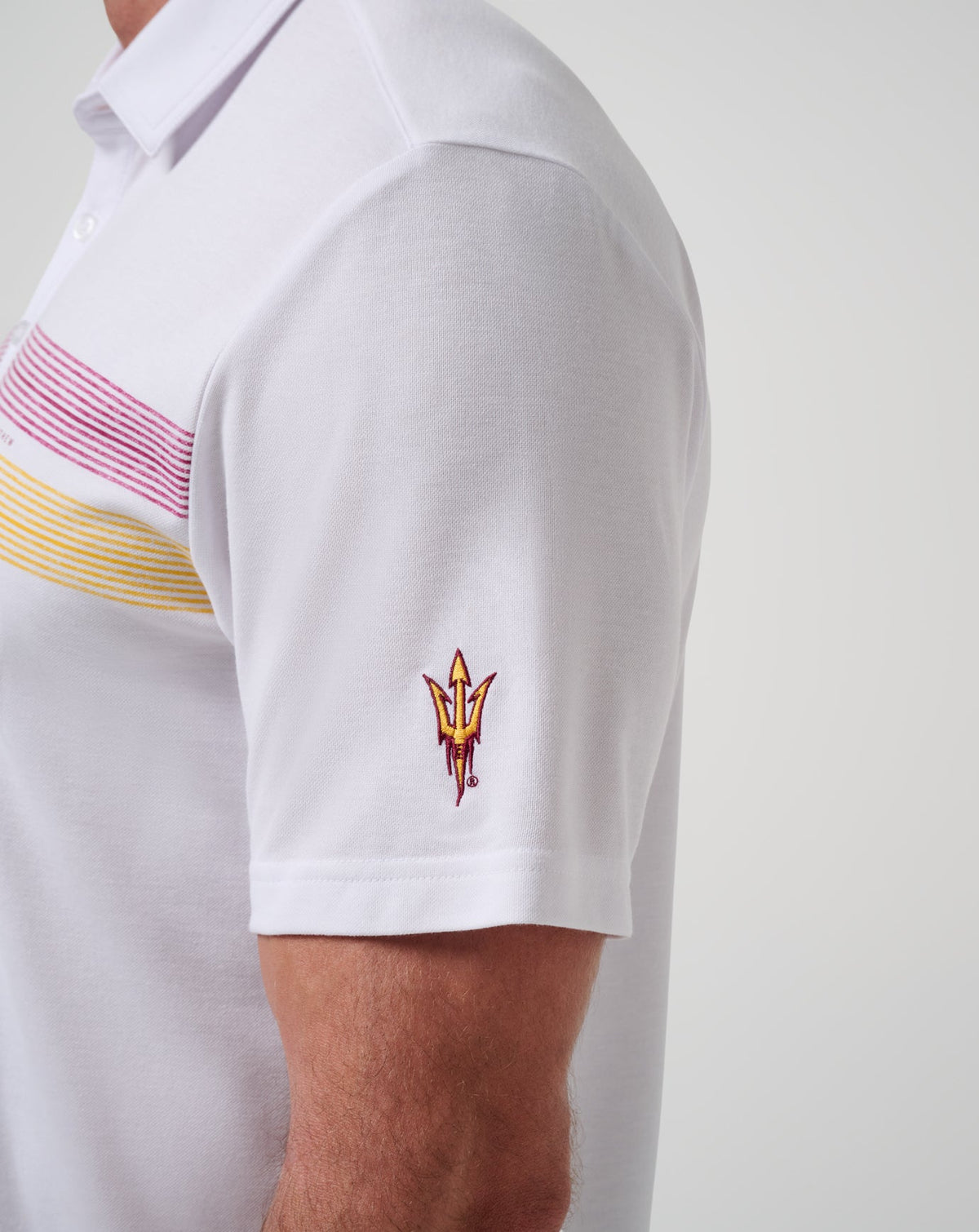ASU Top Recruit Polo White/Maroon | Travis Mathew Recommended