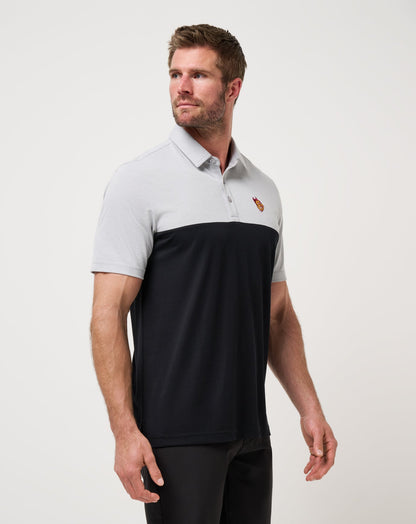 ASU Drop Back Polo Heather Grey/Black | Travis Mathew Great Value