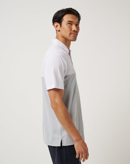 ASU Drop Back Polo White/Heather Grey | Travis Mathew Discount