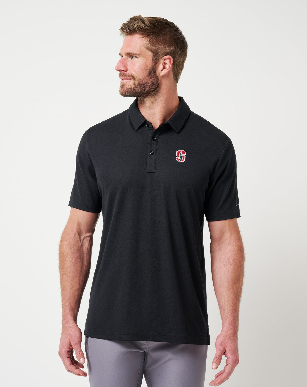 Stanford School Pride Polo Black | Travis Mathew Classic