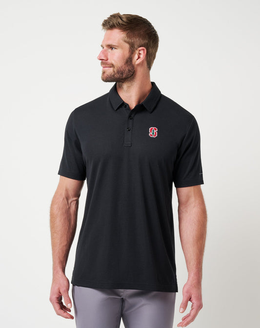Stanford School Pride Polo Black | Travis Mathew Classic