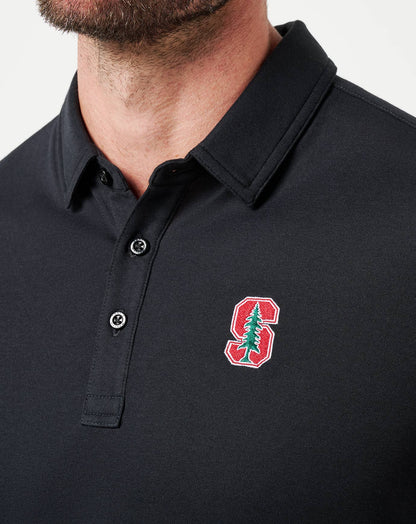 Stanford School Pride Polo Black | Travis Mathew Classic