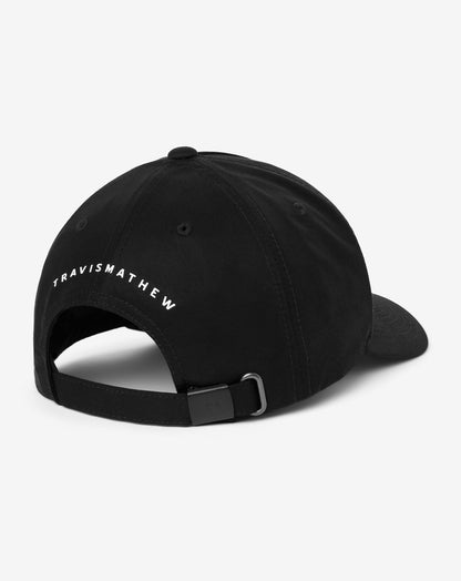 Shot Maker Strapback Hat Black | Travis Mathew Trusted