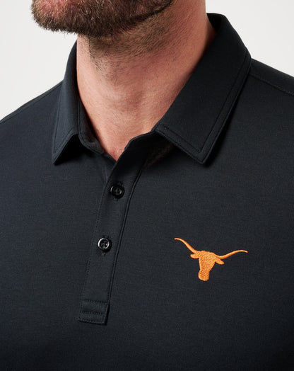 UT Austin School Pride Polo Black | Travis Mathew Great Value
