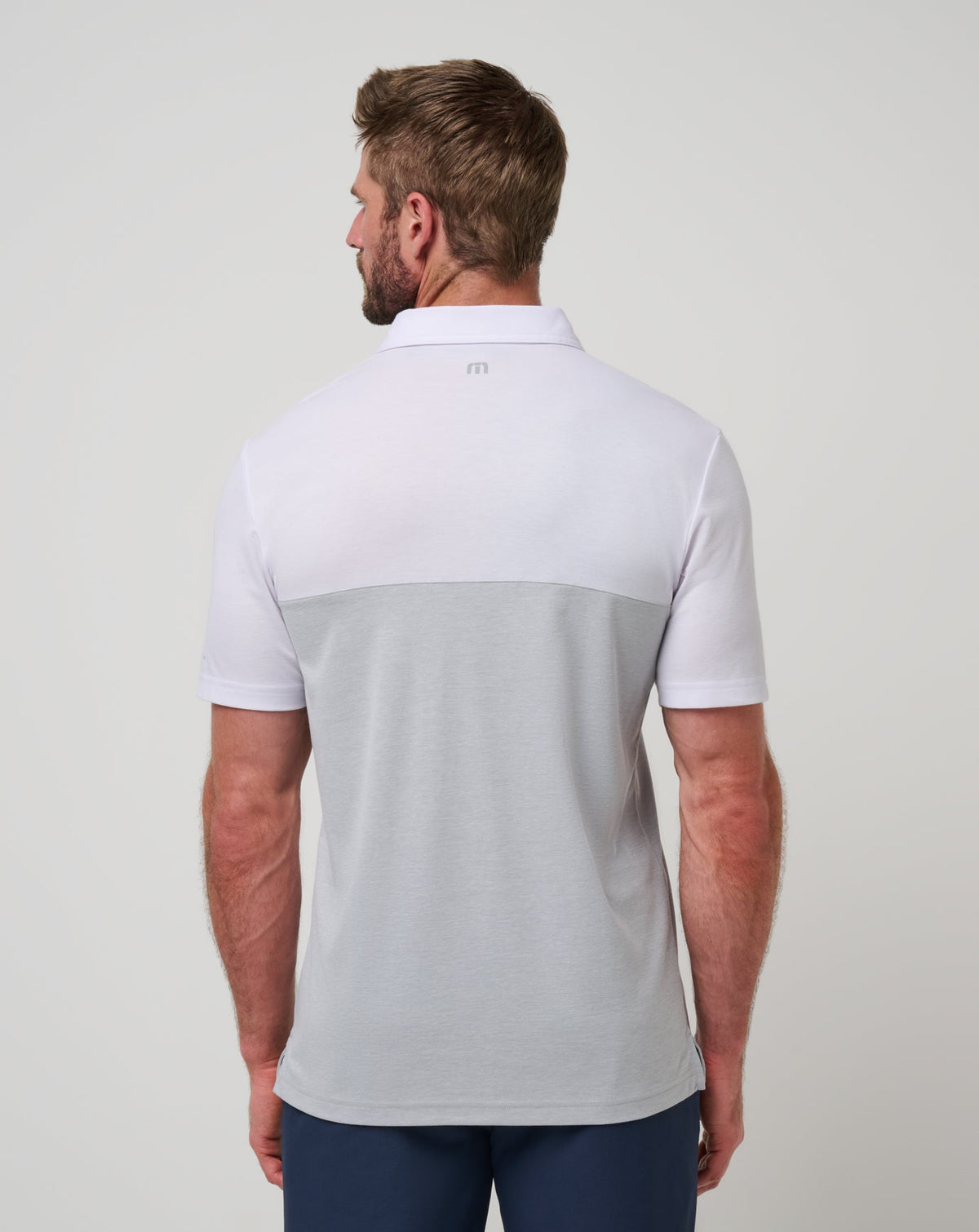 Florida Drop Back Polo White/Heather Grey | Travis Mathew New