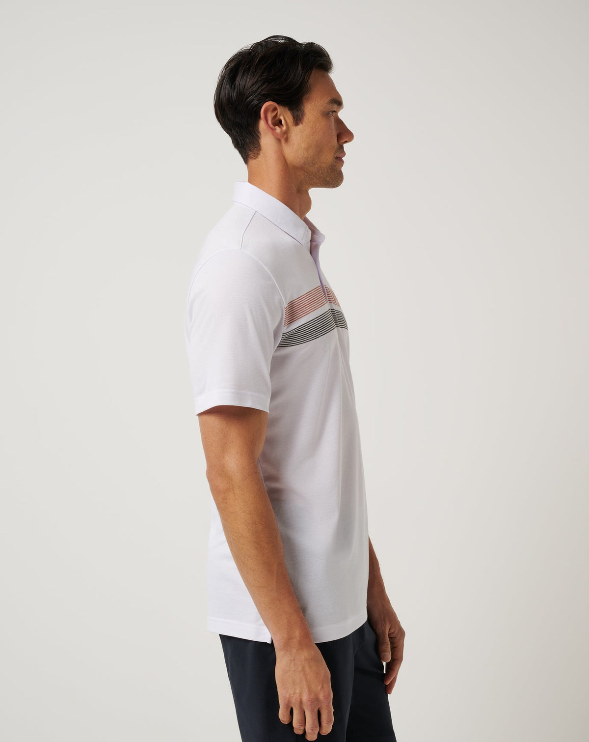 UT Austin Top Recruit Polo White/Orange | Travis Mathew Deals