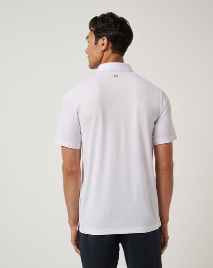 UT Austin Top Recruit Polo White/Orange | Travis Mathew Deals