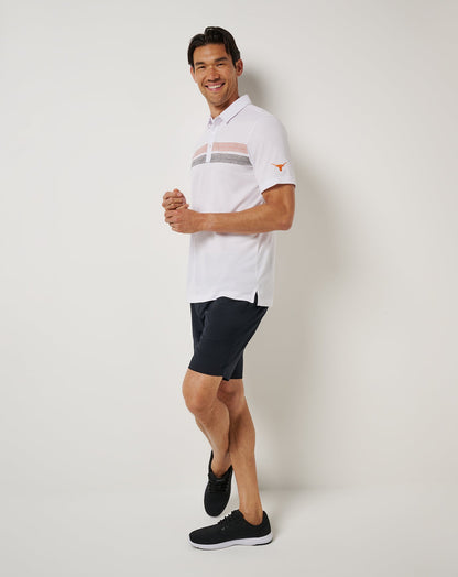 UT Austin Top Recruit Polo White/Orange | Travis Mathew Deals