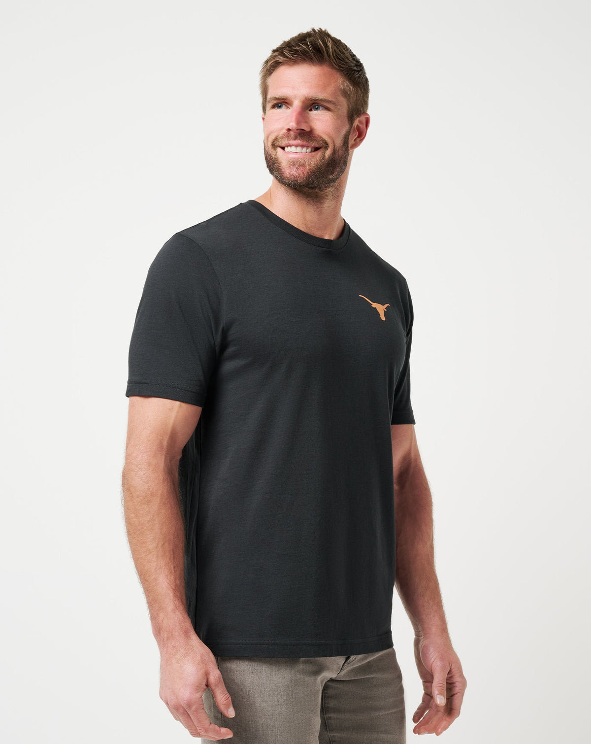 UT Austin Friendly Rivalry Tee Black | Travis Mathew Essential