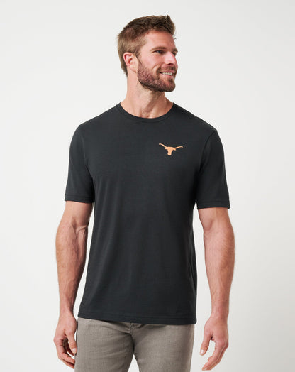 UT Austin Friendly Rivalry Tee Black | Travis Mathew Essential