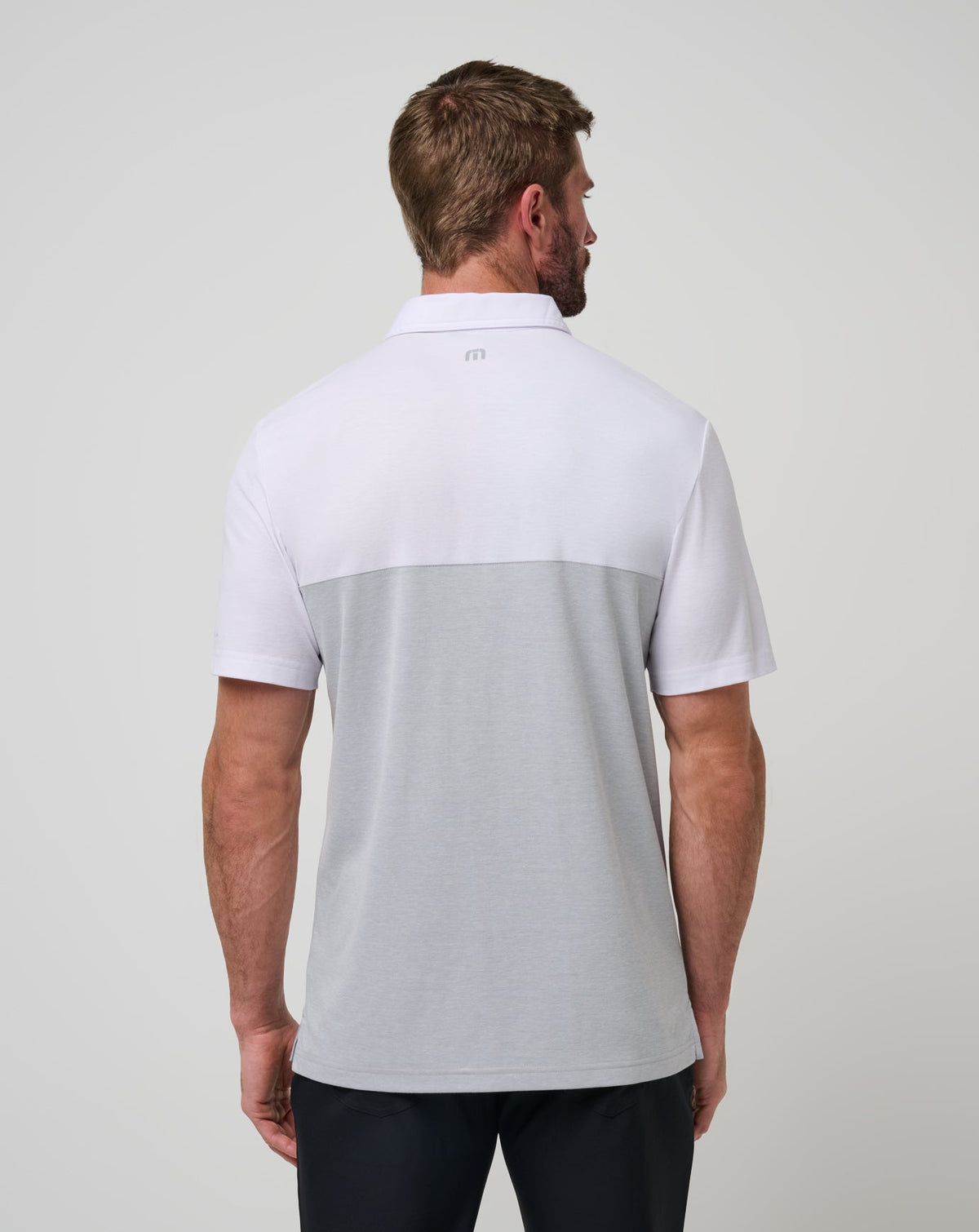 UT Austin Drop Back Polo White/Heather Grey | Travis Mathew Recommended