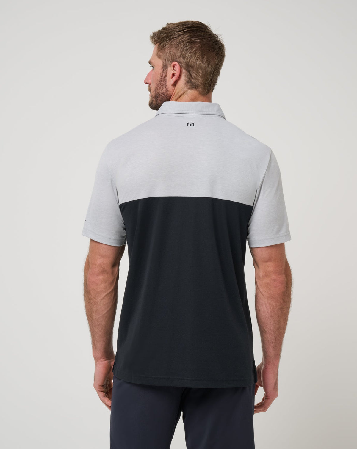 Utah Drop Back Polo Heather Grey/Black | Travis Mathew Sale