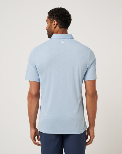 UT Austin School Pride Polo Heather Blue | Travis Mathew New