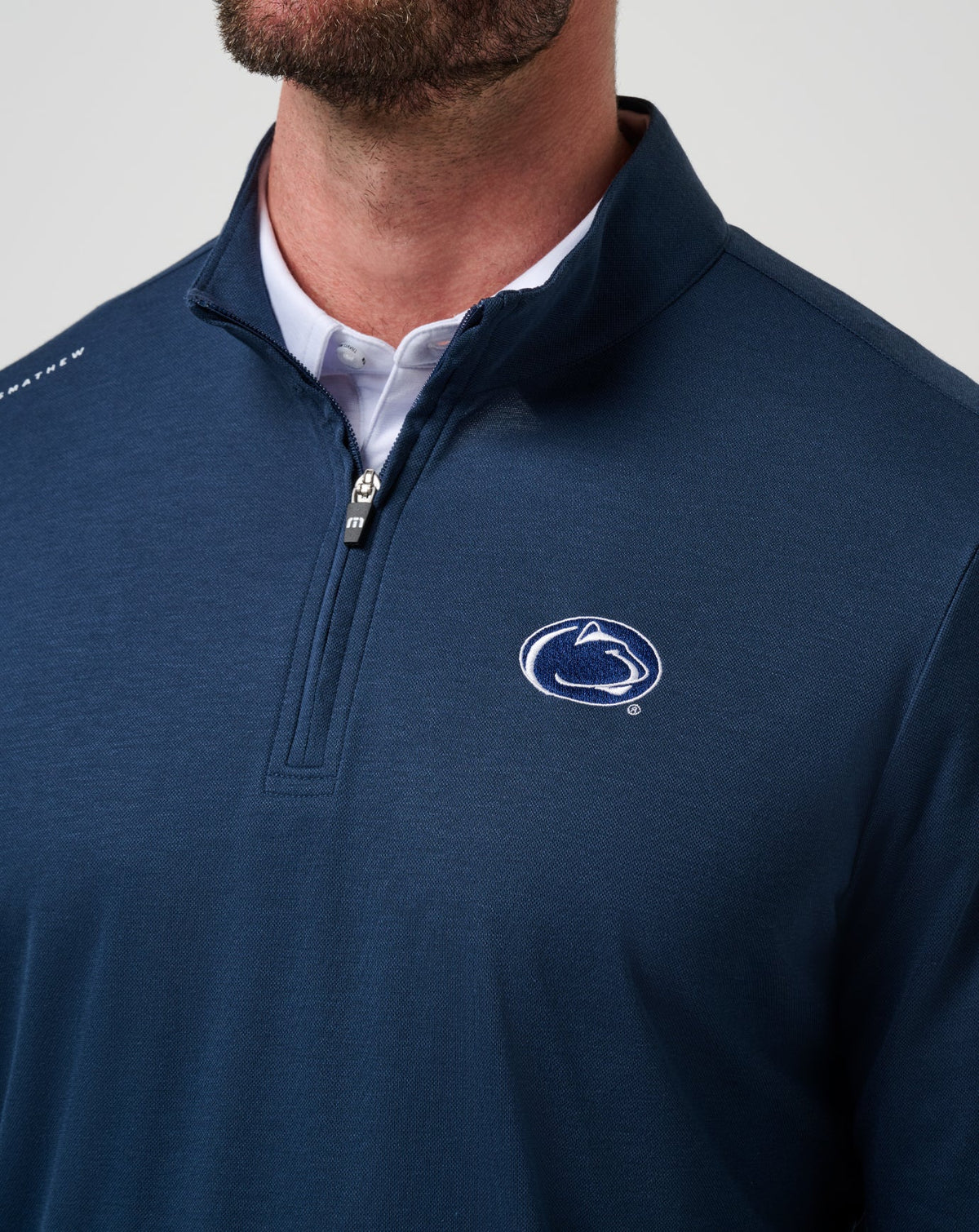 PSU Time To Tailgate Quarter Zip Navy | Travis Mathew Special Offer