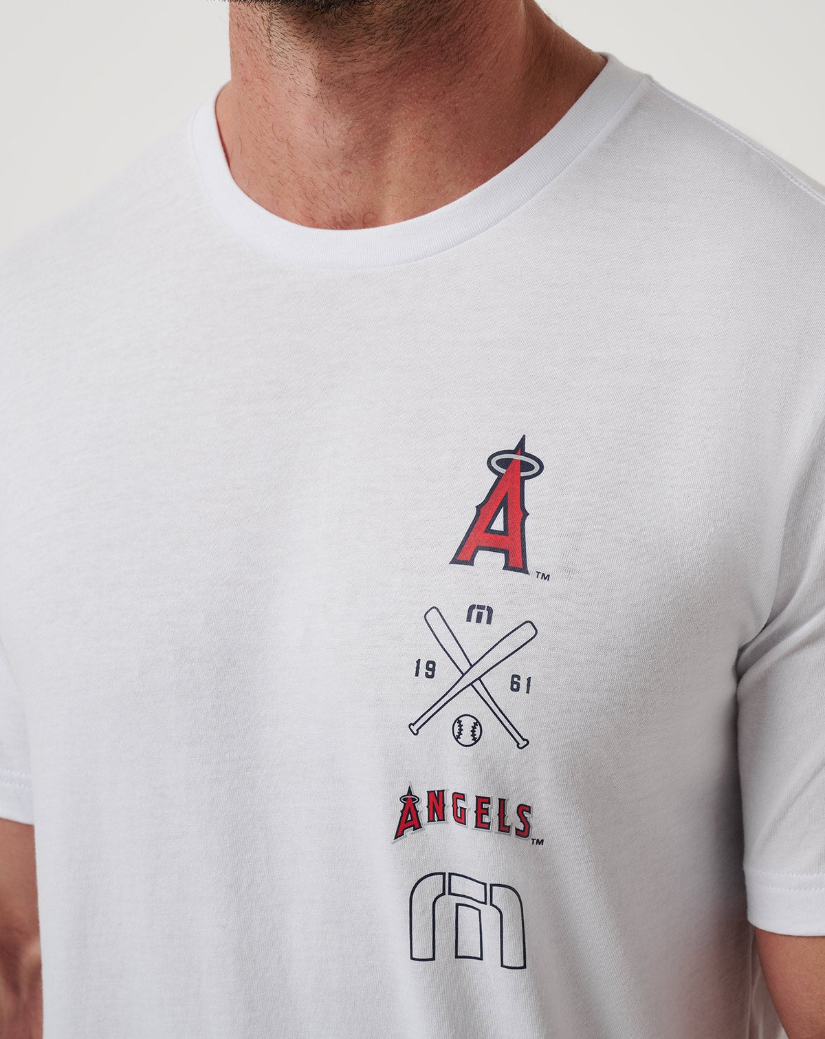 Los Angeles Angels Sunset Slam 2.0 Tee White | Travis Mathew Signature
