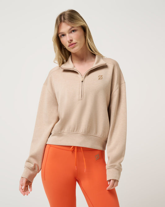 Overnight Trip Half Zip Heather Burro | Travis Mathew Value