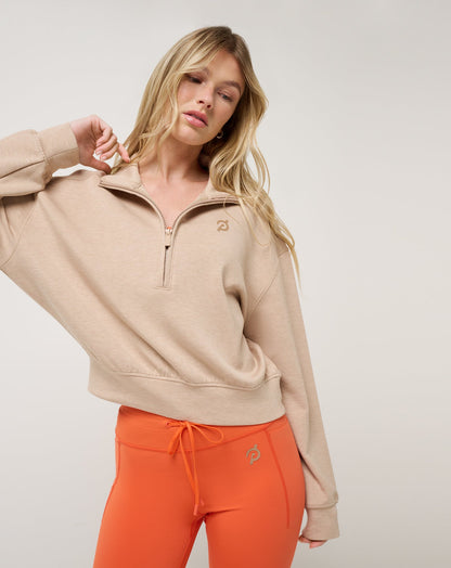 Overnight Trip Half Zip Heather Burro | Travis Mathew Value