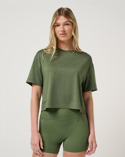 Always Forever Tee Heather Bronze Green | Travis Mathew Customer Favorite
