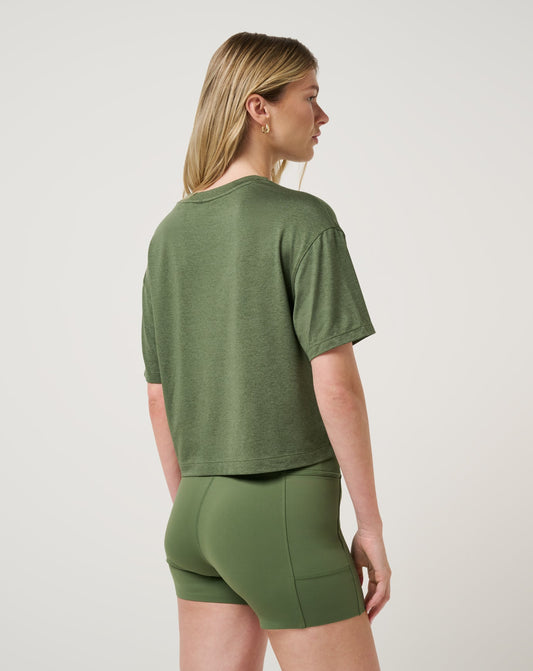 Always Forever Tee Heather Bronze Green | Travis Mathew Customer Favorite