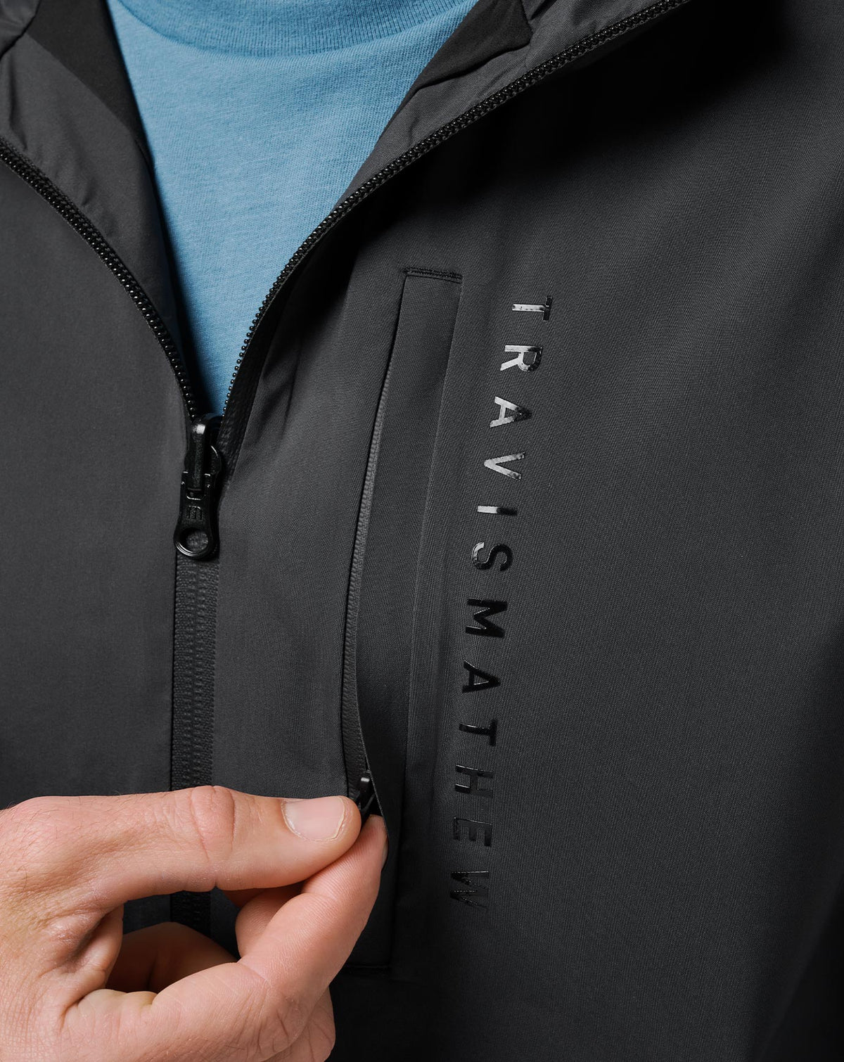 Shore Side Full Zip Black | Travis Mathew Recommended