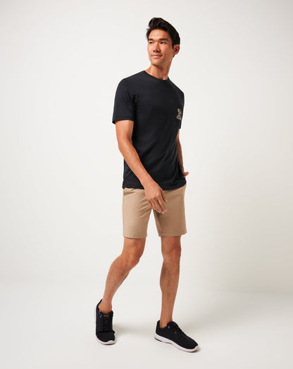 Lost Cave Pocket Tee Black | Travis Mathew Best Seller