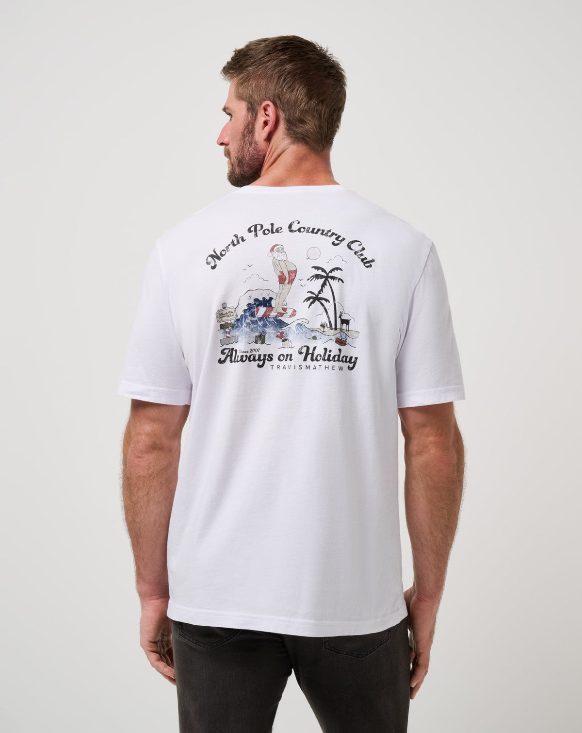 Holly Jollies Tee White | Travis Mathew New