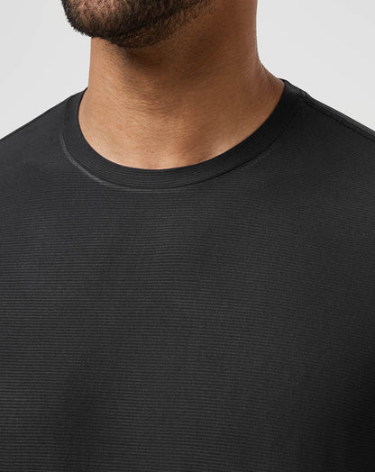 First Day Active Tee Black | Travis Mathew Featured
