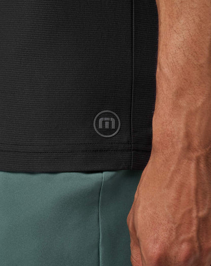 First Day Active Tee Black | Travis Mathew Featured